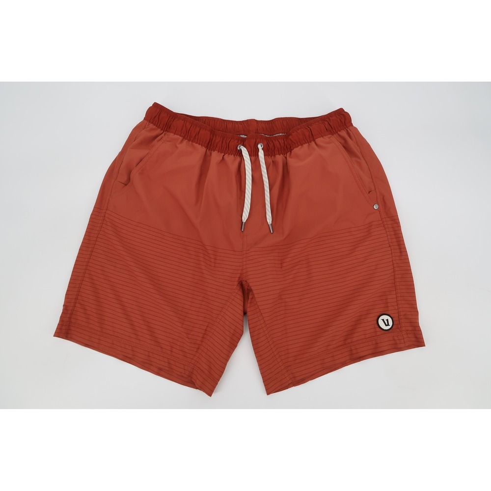 Vuori Kore Shorts Mens XL Terracotta Burnt Orange Lined Athletic V302